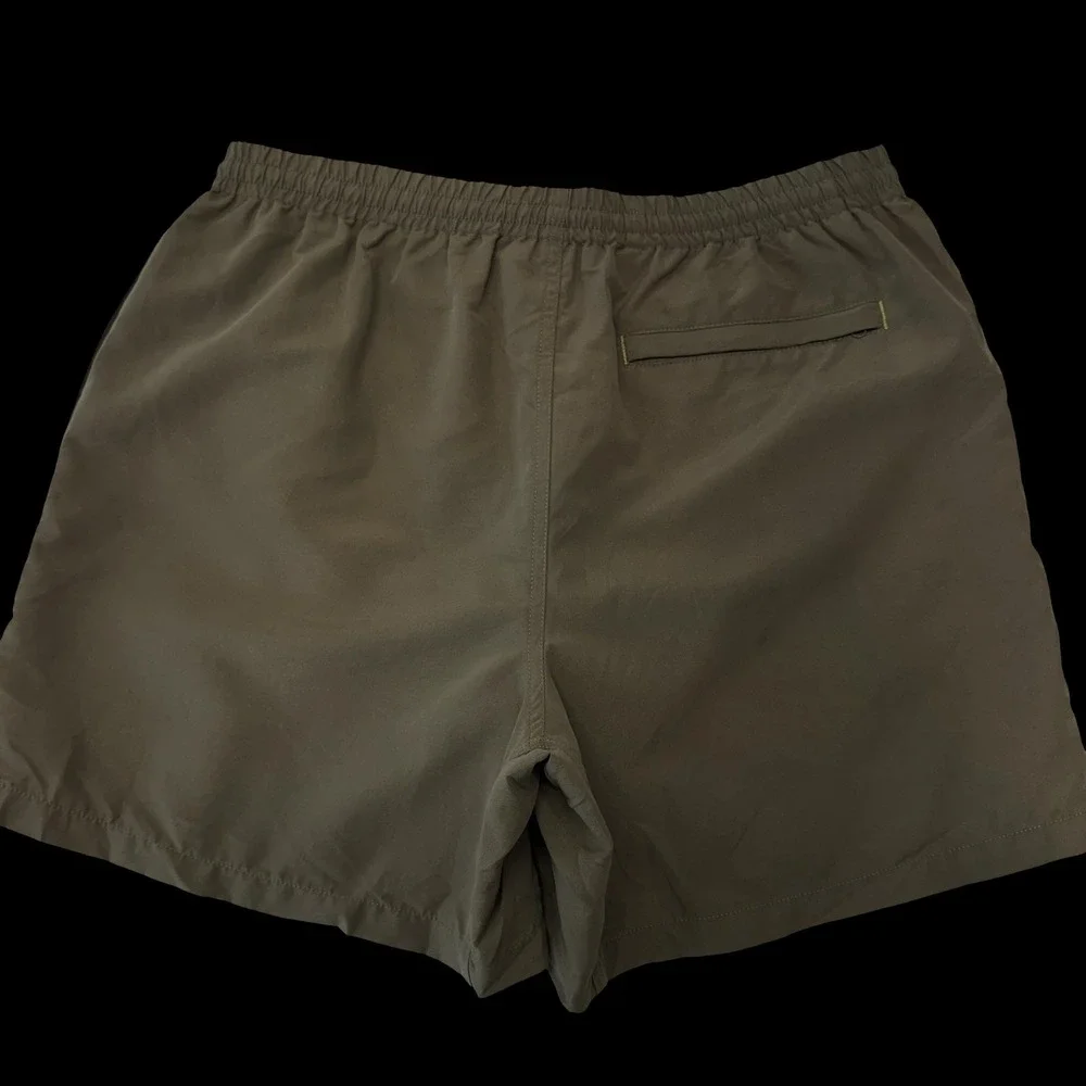 Orvis Mens Olive Green Medium Mesh Lined Swim Trunks Shorts‎ #574